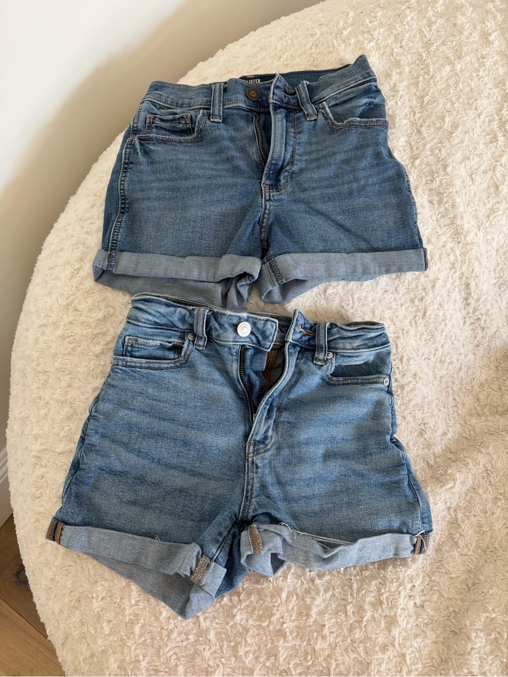 Hollister and American Eagle Blue Denim Jean Shorts